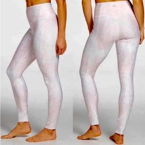 Calia Carrie Underwood Stay The Path White Pink Python Snake Leggings Size Small